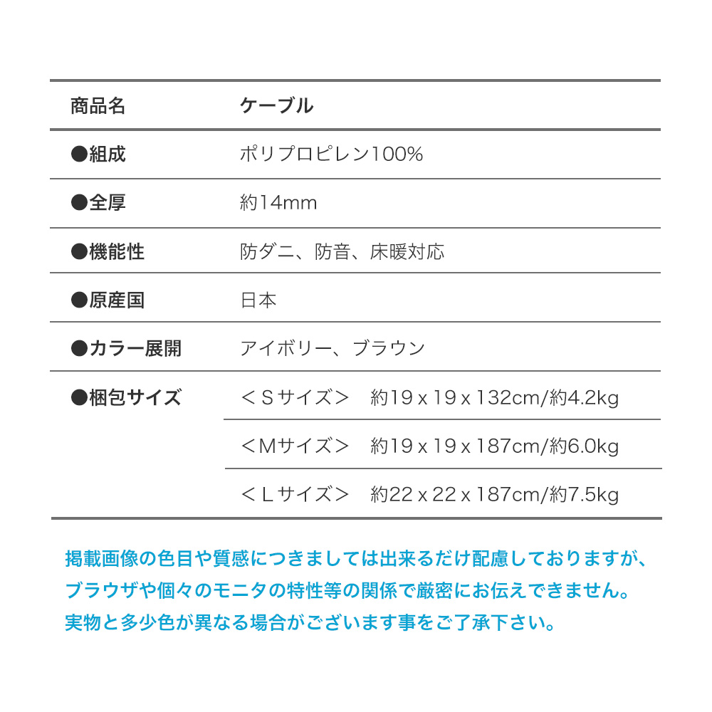 防音タイプの大人気ケーブルニット柄ラグ cable